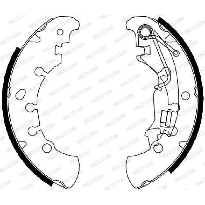 Fiat Idea 2003-2007 Arası 1.4 LPG, 1.9 JTD, 1.2 16V, 1.3 D Multijet, 1.4 16V Ferodo Marka Pabuçlu Balata