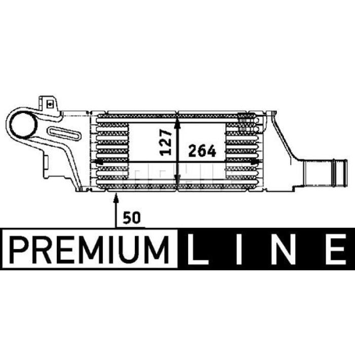 Opel Combo 2001-2011 Arası 1.7 DI 16V, 1.7 DTI 16V Behr Marka Turbo Radyatörü