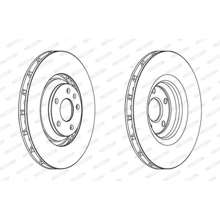 Audi Tt 2006-2015 Arası 3.2 V6 quattro, 2.0 TTS quattro Ferodo Marka Ön Fren Diski