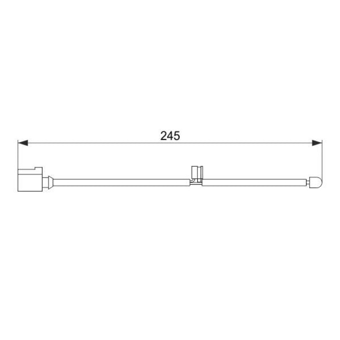Porsche Cayenne 2002-2010 Arası 3.6, Turbo S 4.8, S 4.8, GTS 4.8 Bosch Marka Arka Balata Fişi