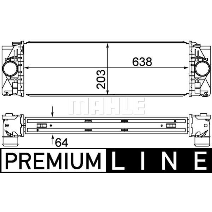 Volkswagen Crafter 2006-2016 Arası 2.5 TDI Mahle Marka Turbo Radyatörü