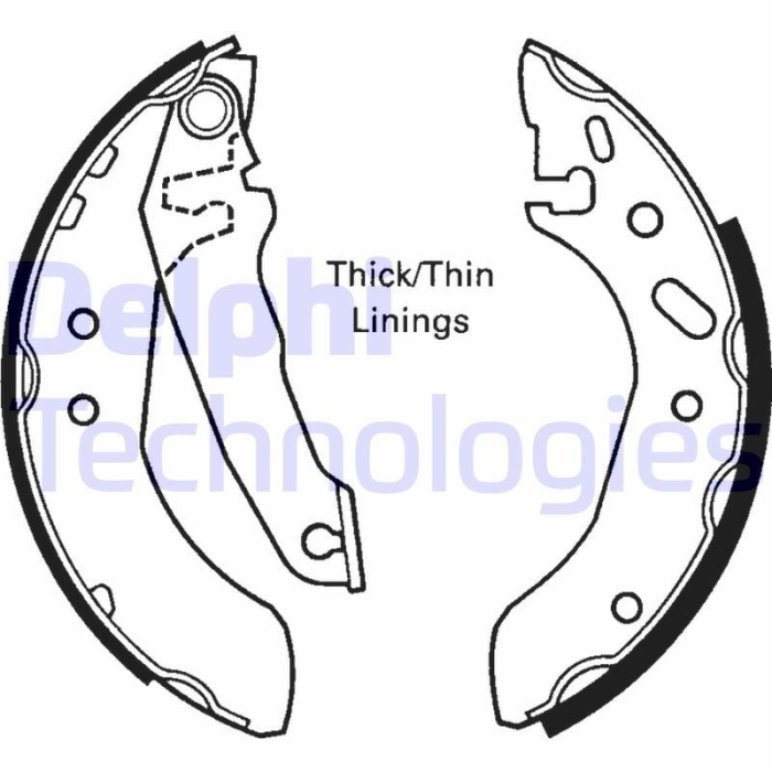 Ford Orion 1990-1996 Arası 1.3, 1.6 i 16V, 1.4, 1.8 TD, 1.8 D, 1.6 i Delphi Marka Pabuçlu Balata