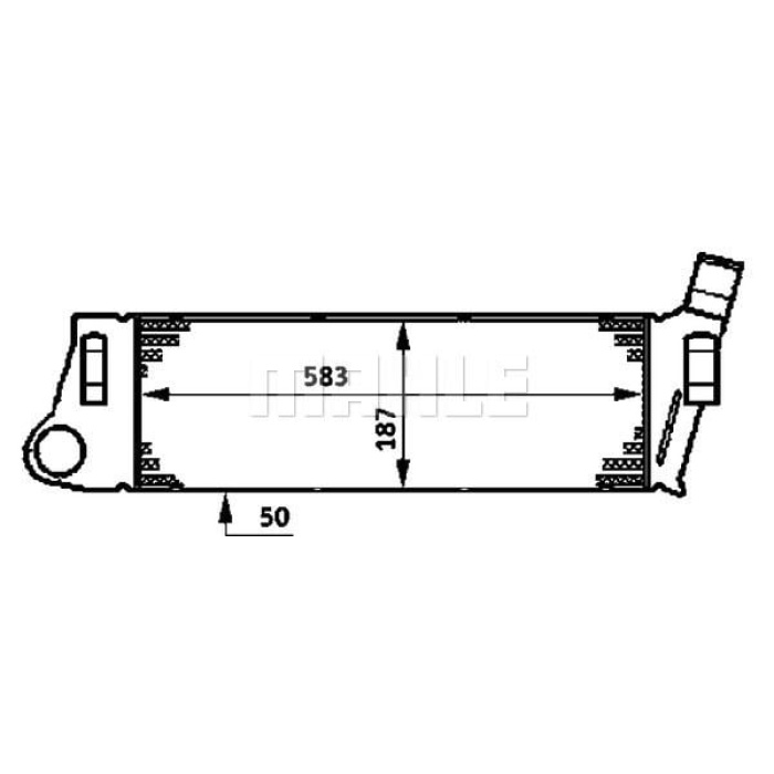 Renault Megane 2001-2012 Arası 1.5 dCi, 1.9 dCi Mahle Marka Turbo Radyatörü