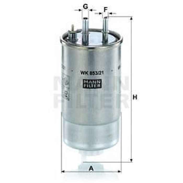 Fiat Qubo 2008-2012 Arası 1.3 D Multijet Mann Marka Mazot Yakıt Filtresi