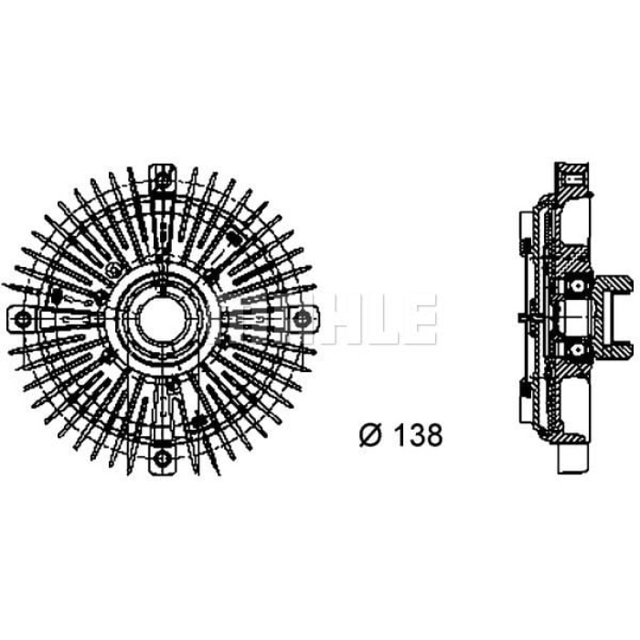 Audi A4 1994-2002 Arası 2.6, 2.6 quattro, 2.8 quattro, 2.8 Behr Marka Fan Termik