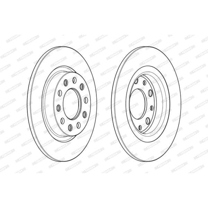 Alfa Romeo Giulietta 2010-2020 Arası 2.0 JTDM, 1.4 TB, 1.6 JTDM, 1.4 BiFuel Ferodo Marka Arka Fren Diski
