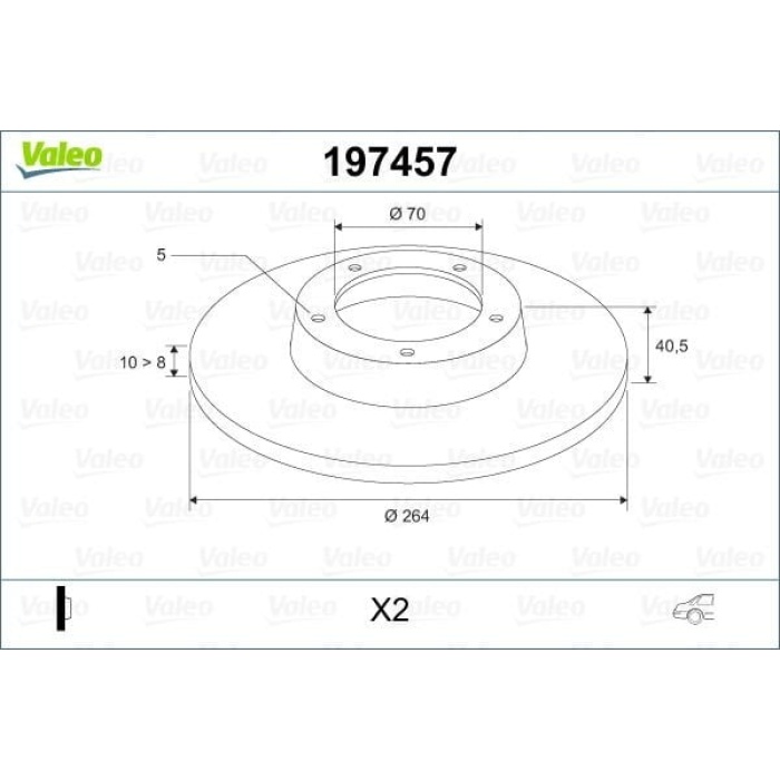 Alfa Romeo Giulietta 2010-2020 Arası 2.0 JTDM, 1.4 TB, 1.6 JTDM, 1.4 BiFuel Valeo Marka Arka Fren Diski