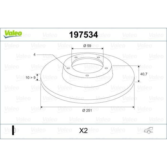 Alfa Romeo Mito 2008-2018 Arası 1.4 MultiAir, 1.3 MultiJet, 1.6 JTDM, 1.4 TJet, 1.4, 1.4 Bifuel, 0.9 TwinAir, 1.4 Turbo MultiAir Valeo Marka Arka Fren Diski