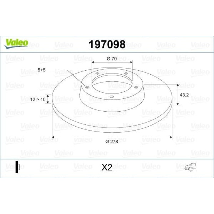 Alfa Romeo 159 2005-2012 Arası 1.9 JTS, 1.9 JTDM 16V, 2.0 JTDM, 2.2 JTS, 1.9 JTDM 8V Valeo Marka Arka Fren Diski