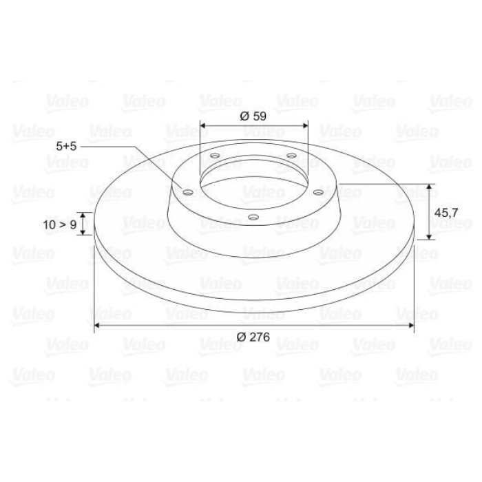 Alfa Romeo 156 1997-2006 Arası 1.6 16V T.SPARK, 1.6 16V T.SPARK., 2.0 16V T.SPARK, 1.8 16V T.SPARK Valeo Marka Arka Fren Diski