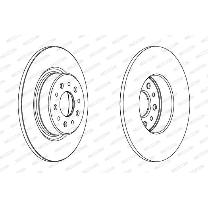 Alfa Romeo Gt 2003-2010 Arası 2.0 JTS Ferodo Marka Arka Fren Diski