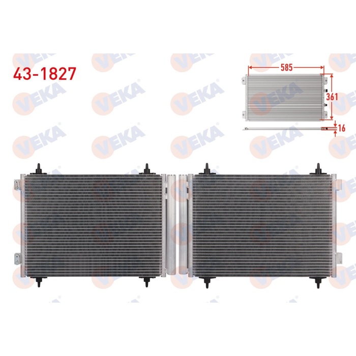 Scudo 2.0 mjt Klima Radyatörü Veka 43-1827