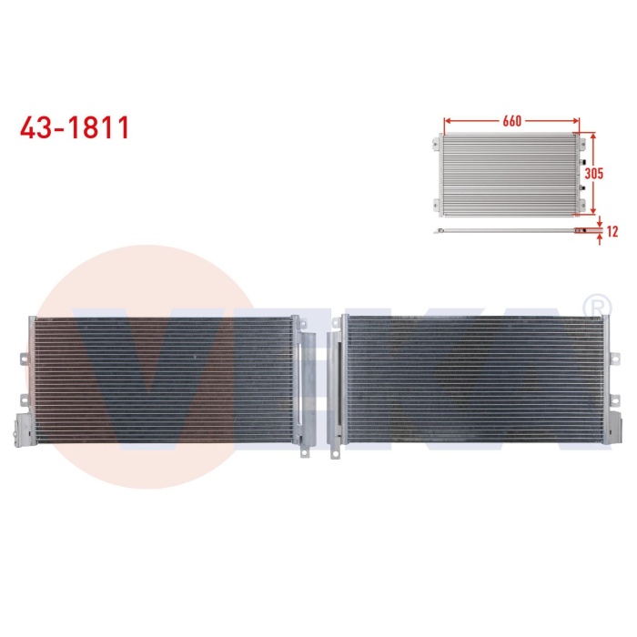 Linea 1.4 16V Klima Radyatör Veka 43-1811