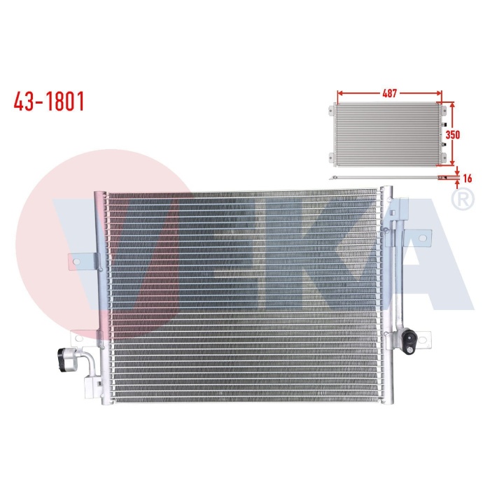 Albea 1.3 Klima Radyatörü Veka 43-1801