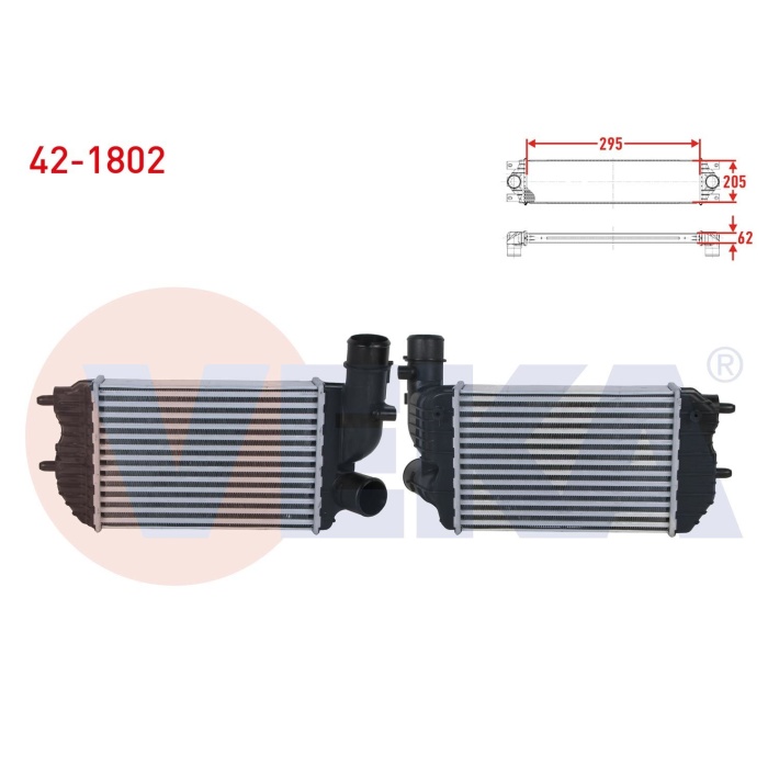 Ducato II 02-06 2.8 JTD Turbo Radyatörü (Intecooler) Veka 42-1802