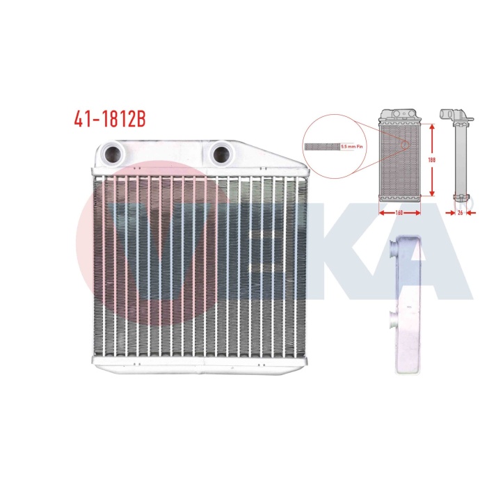 Egea 1.6 Multijet Kalorifer Radyatör Veka 41-1812B