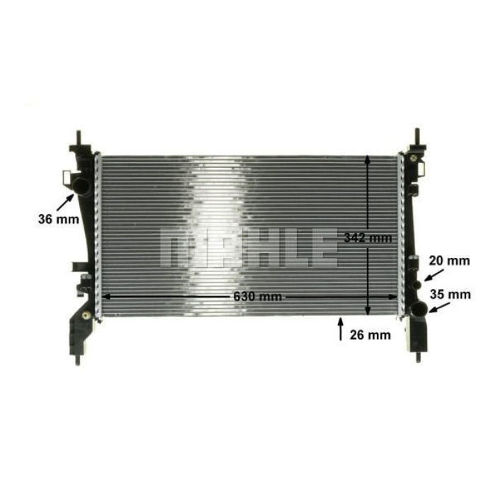 Fiat Doblo 2010-2014 Arası 1.6 D Multijet Mahle Marka Su Radyatörü