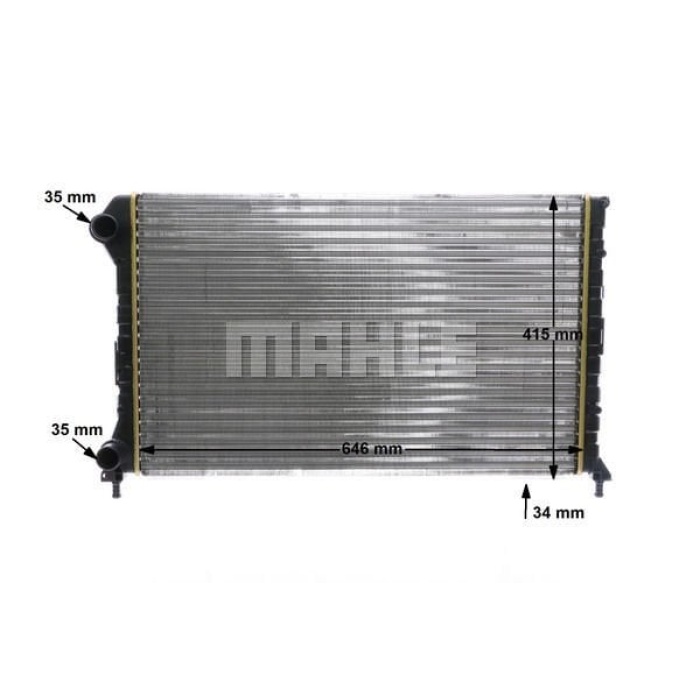 Fiat Doblo 2000-2005 Arası 1.6 Natural Power, 1.9 D, 1.6 16V, 1.4 Mahle Marka Su Radyatörü