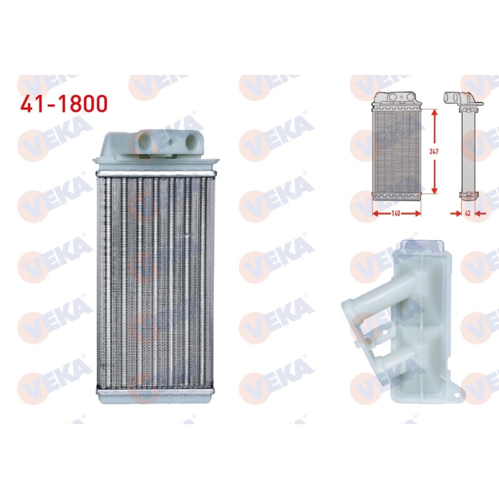 Albea 1.4 8V Kalorifer Radyatörü Veka 41-1800