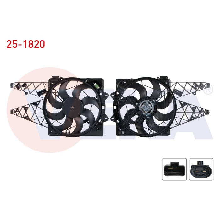 Doblo III 1.6 Fan Motoru (Davlumbazlı) Veka 25-1820