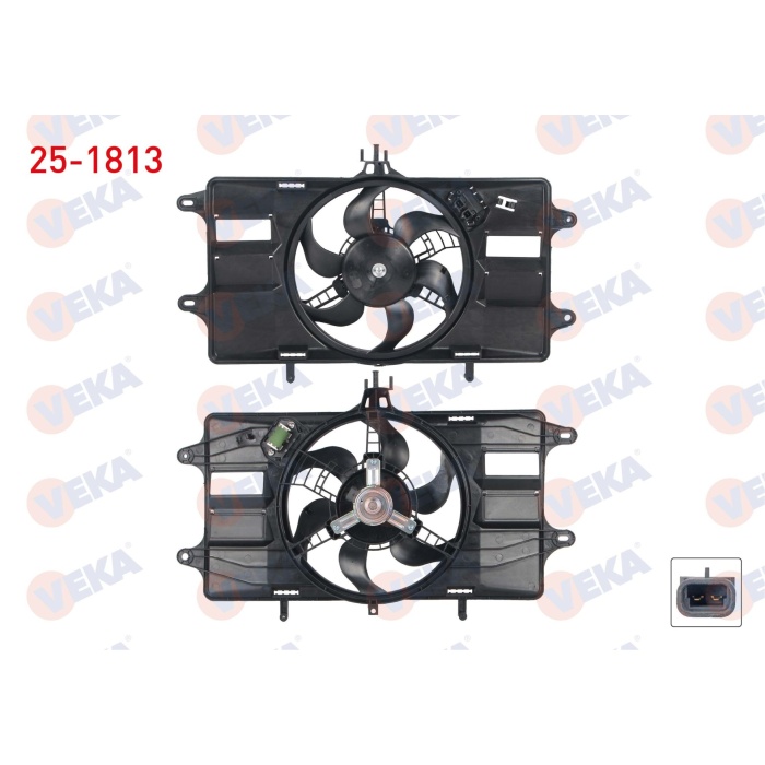 Doblo 1.2 Fan Motoru Veka 25-1813