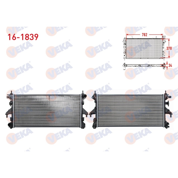 Ducato III 2.3 mjt Su Radyatörü Veka 16-1839