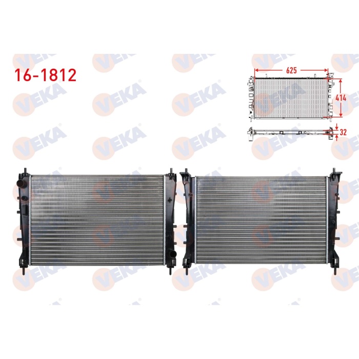 Linea 1.3 M.jet Su Radyatör Veka 16-1812