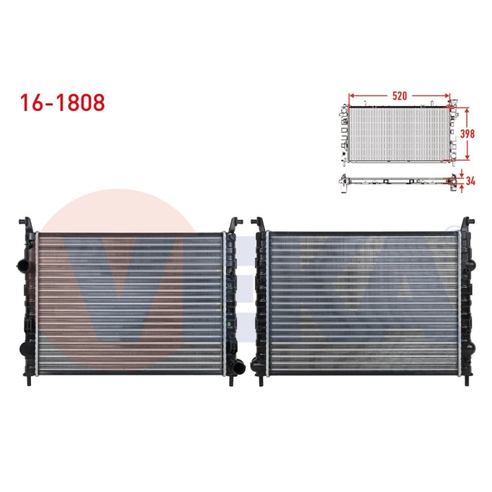 Albea 1.3 Su Radyatörü Veka 16-1808