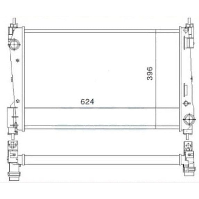 Grande Punto 1.3 Mtj Su Radyatörü Mga MGA-80103