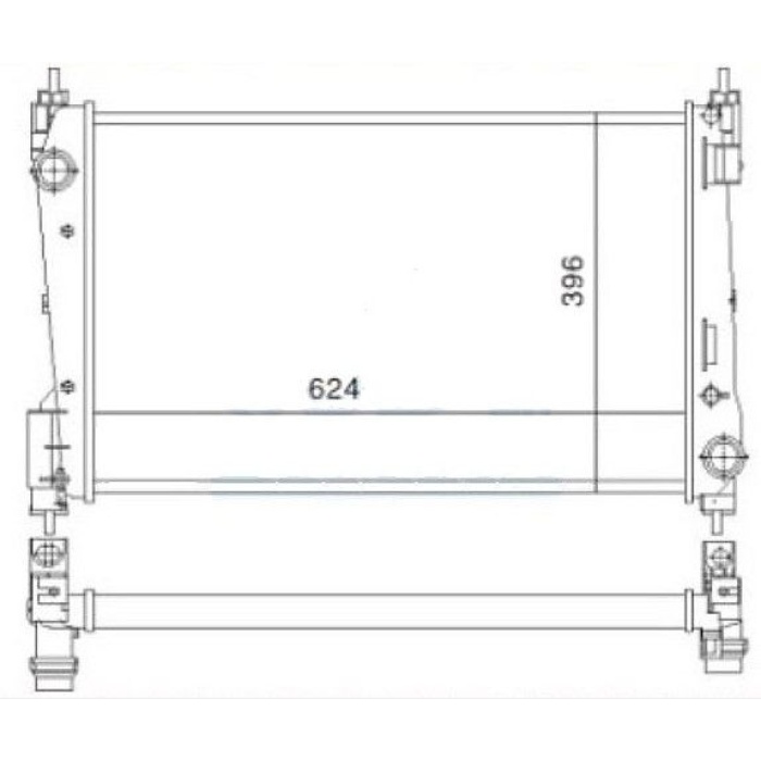 Grande Punto 1.3 Mtj Su Radyatörü Mga MGA-80103