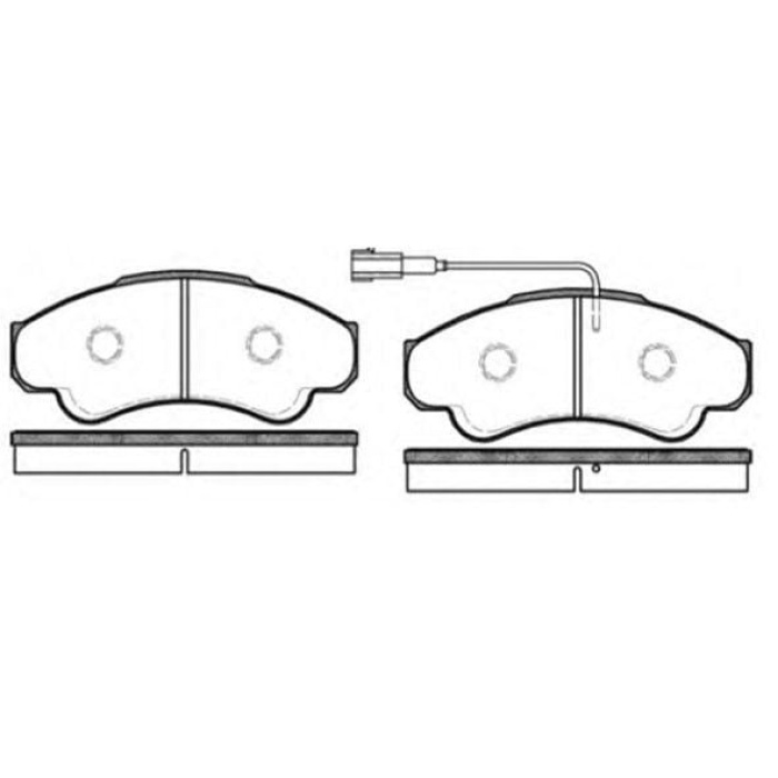Ducato II 2.8JTD 16 Ön Fren Balata Takımı Mga MGA-55117