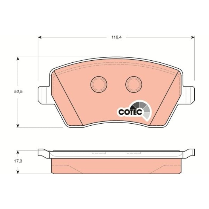 Renault Modus 2004-2008 Arası 1.5 dCi 75, 1.5 dCi 90 TRW Marka Ön Balata