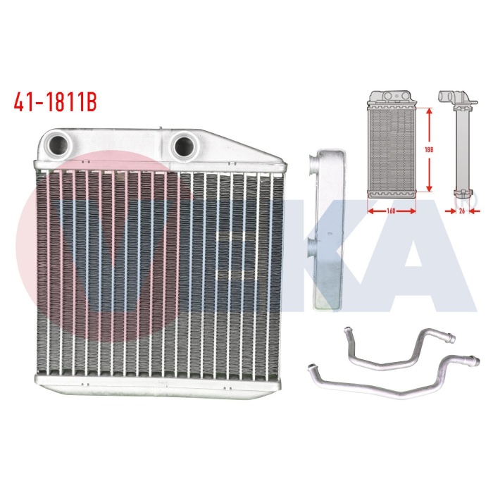 Fiorino 1.3 Kalorifer Radyatör Borulu Veka 41-1811B