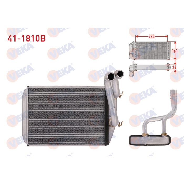 Ducato III 2014- 2.3 mjt Euro5 Kalorifer Radyatörü Borulu Veka 41-1810B