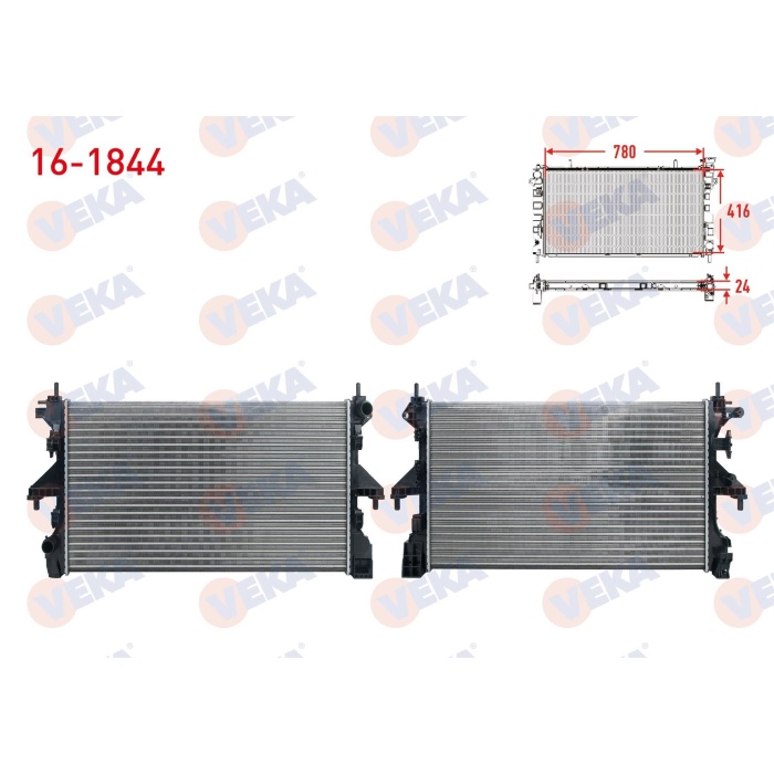 Ducato III 2014- 2.3 mjt Euro5 Su Radyatörü Veka 16-1844