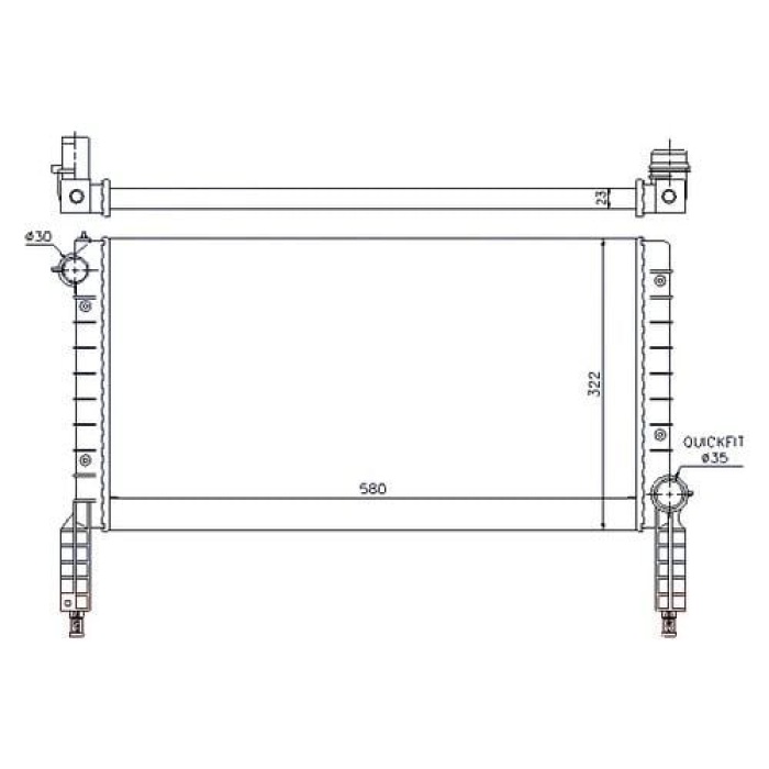Doblo 1.2 Su Radyatörü Opar 46803028