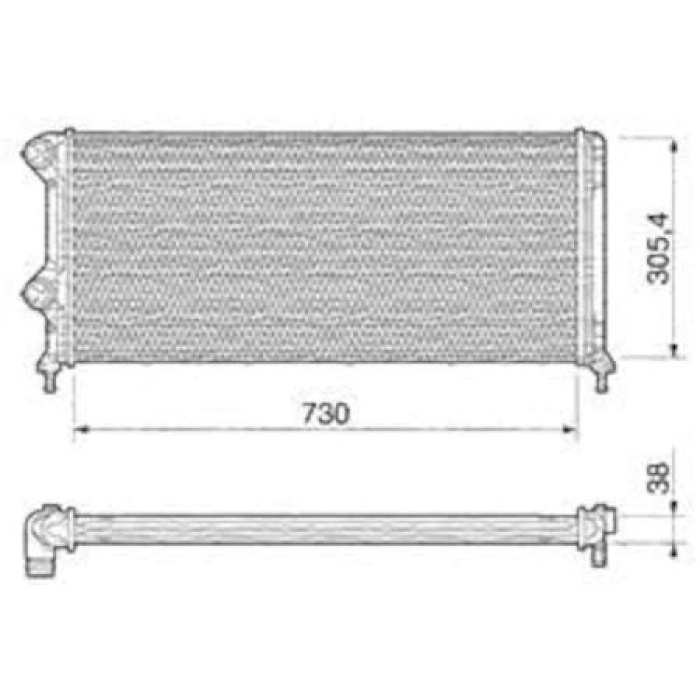 Doblo 1.9 JTD Su Radyatörü Opar 55174187