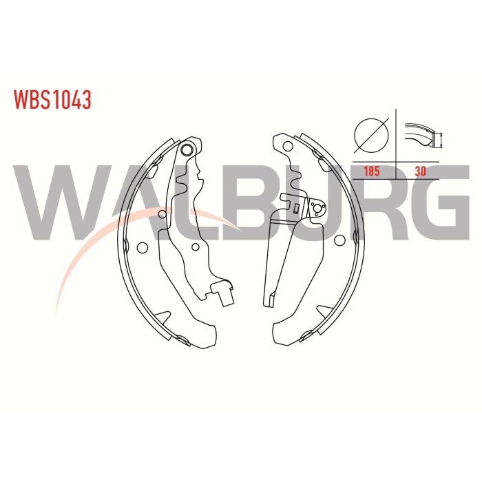 Siena 1.2 8V Arka Kampana Balata Walburg WBS1043