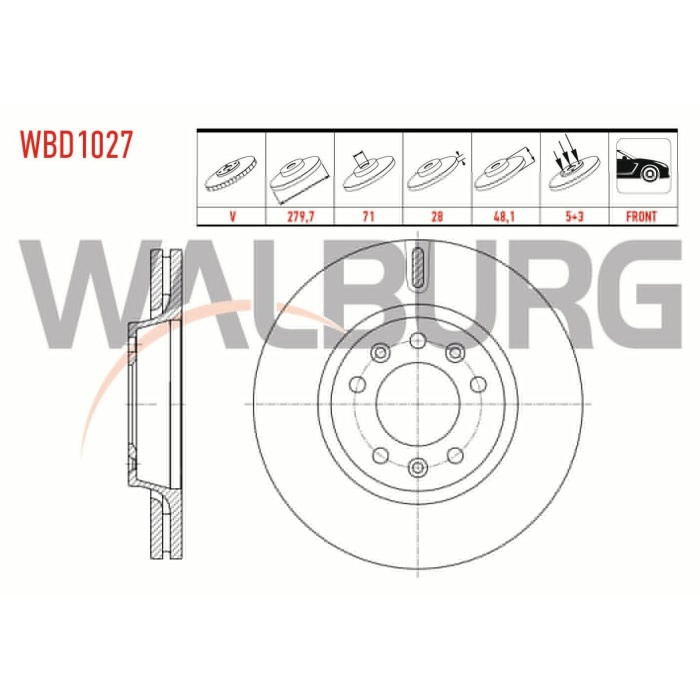 Scudo 2.0 mjt Ön Disk Walburg WBD1027