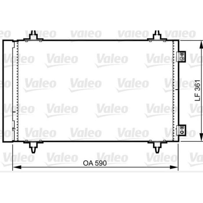 Scudo 1.6 mjt Klima Radyatörü Valeo VAL-814366