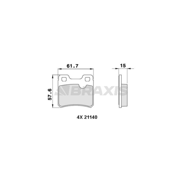 Opel Calibra 1989-1997 Arası 2.0 i 16V 4x4, 2.5 i V6, 2.0 i 4x4 Braxis Marka Arka Balata