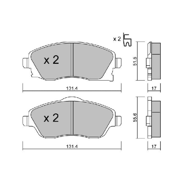 Opel Meriva 2003-2010 Arası 1.6, 1.4 16V Twinport LPG Aisin Marka Ön Balata