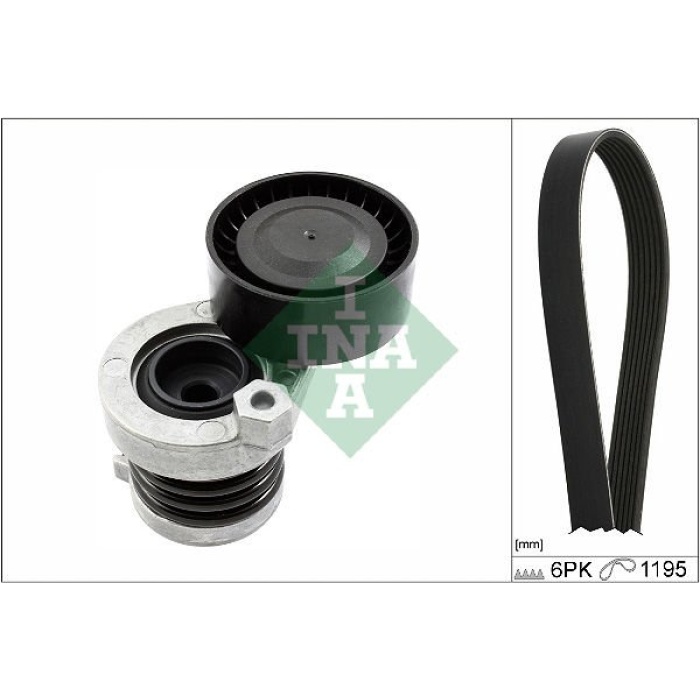 Renault Clio 2012-2016 Arası 1.5 dCi 75 INA Marka Vantilatör Kayış Seti