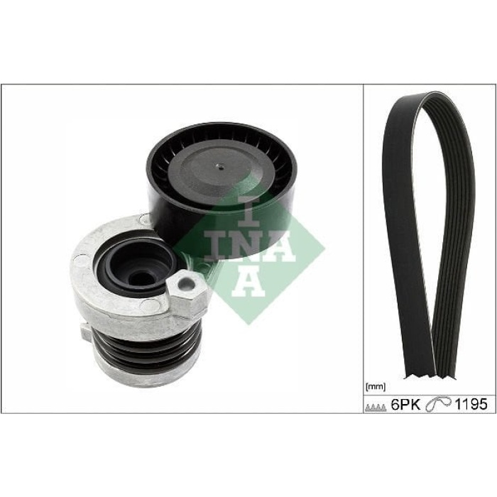 Renault Clio 2012-2016 Arası 1.5 dCi 75 INA Marka Vantilatör Kayış Seti