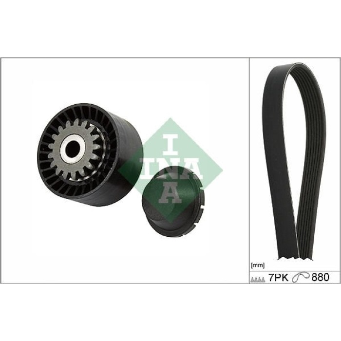 Renault Clio 2005-2014 Arası 1.2 16V INA Marka Vantilatör Kayış Seti