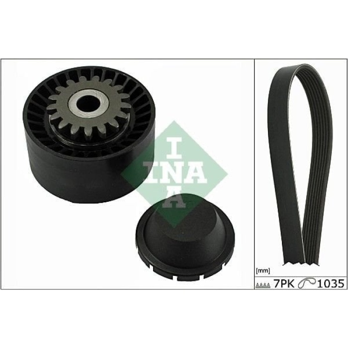 Renault Clio 2005-2014 Arası 1.2 16V INA Marka Vantilatör Kayış Seti