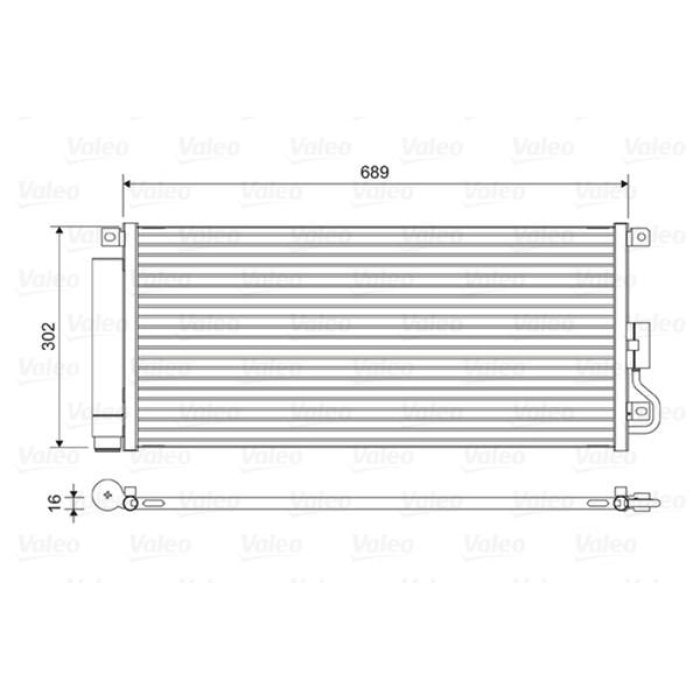 Chevrolet Trax 2012-2016 Arası 1.7 TD, 1.7 TD AWD Valeo Marka Klima Radyatörü