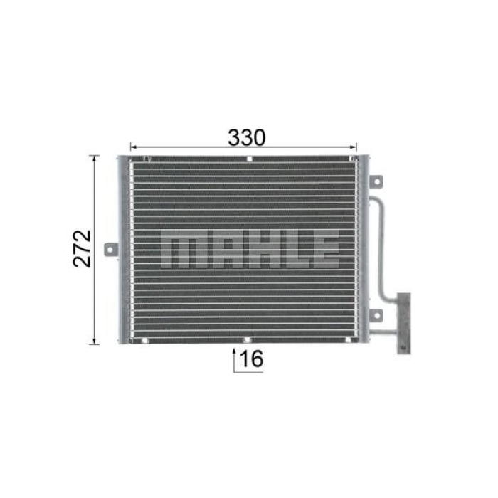 Porsche 911 1997-2005 Arası 3.4 Carrera 4, 3.4 Carrera, 3.6 Carrera 4, 3.6 Carrera, 3.6 Mahle Marka Klima Radyatörü