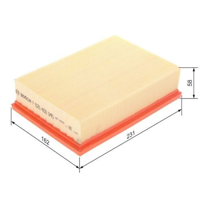 Chevrolet Trax 2012-2016 Arası 1.6, 1.4 AWD, 1.7 TD, 1.7 TD AWD Bosch Marka Hava Filtresi