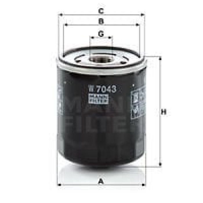 Ford Kuga 2012-2016 Arası 2.0 TDCi 4x4, 2.0 TDCi Mann Marka Yağ Filtresi